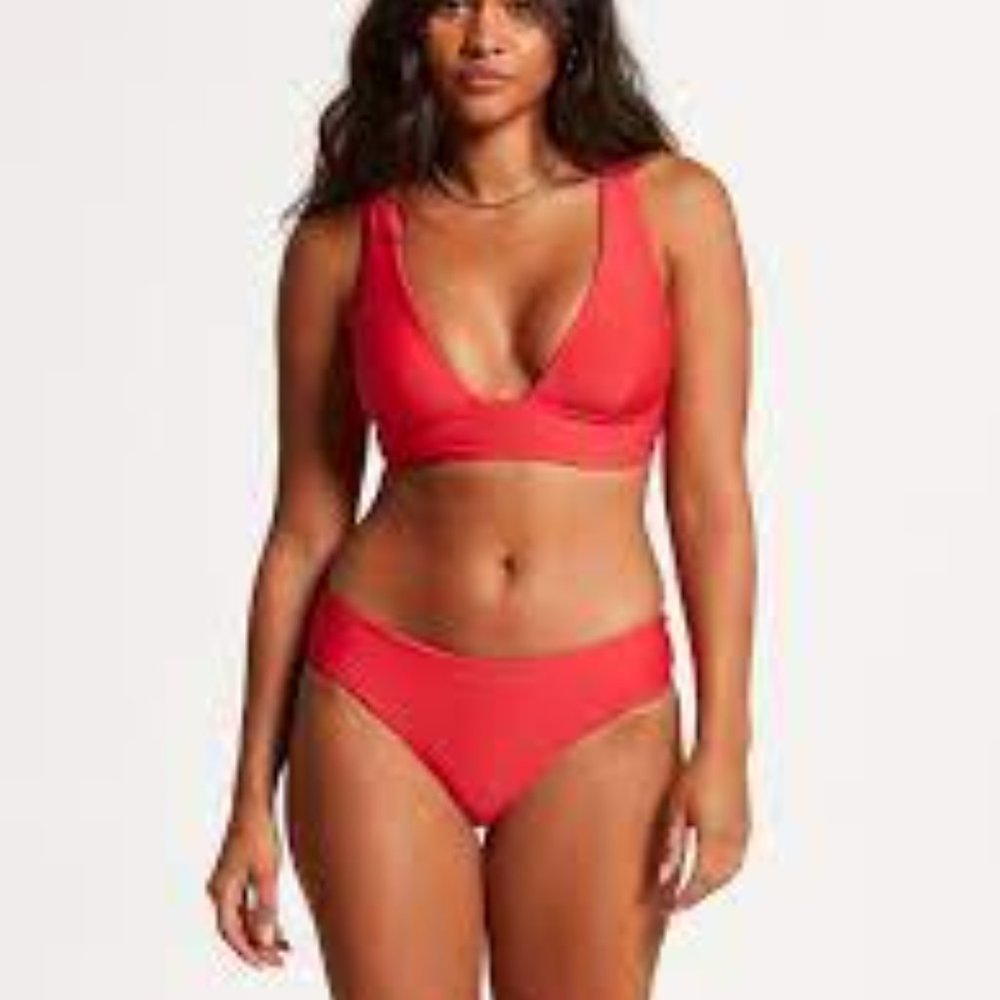 NWT!! Volcom Eco True Simply Seamless Skimpy Bikini Bottom Size XL